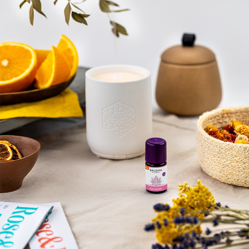 TaoCandle Keramik - weiß mit Baldini Feelruhe