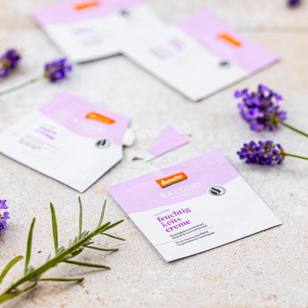Lavendel Feuchtigkeitscreme Sachet