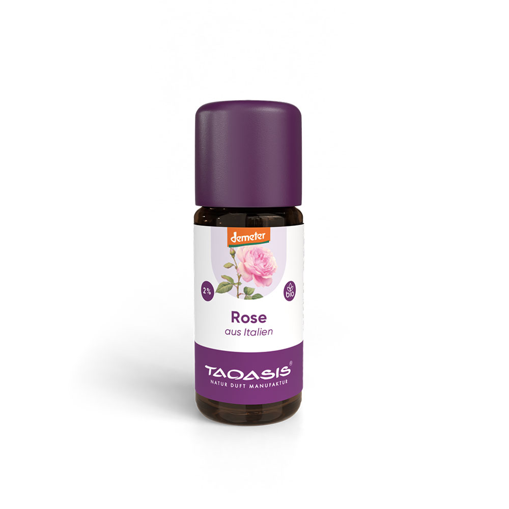 Rose rein italienisch 2% Bio in Jojobaöl demeter