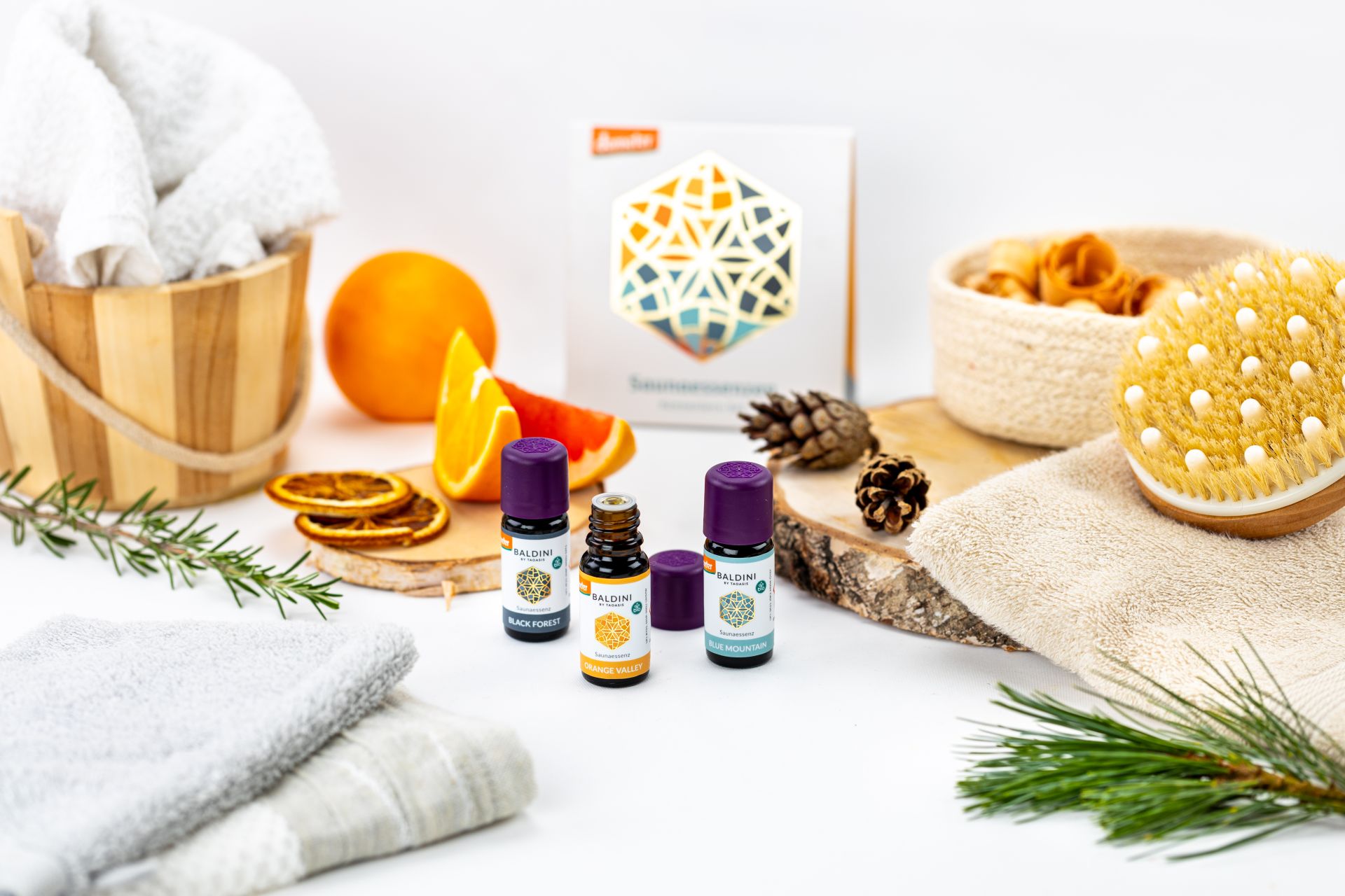 Baldini Saunadüfte Set mit ätherischen Ölen und natürlichen Zutaten