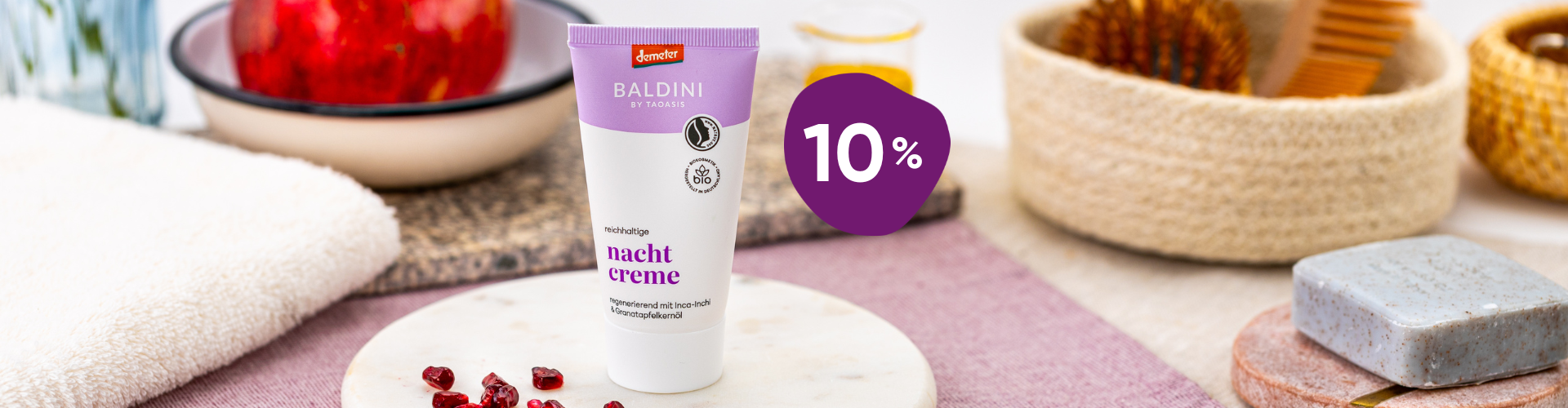 10% Rabatt auf Naturkosmetik