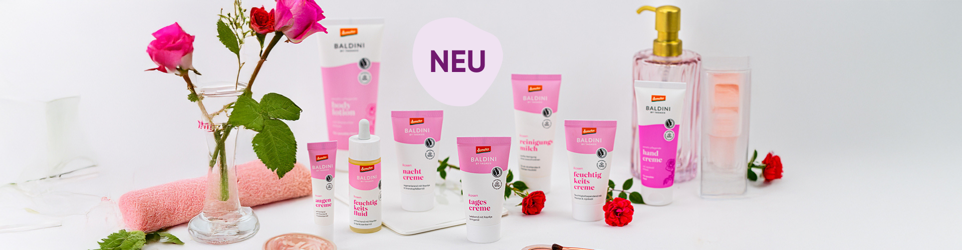 Neu: Rosen-Kosmetikserie