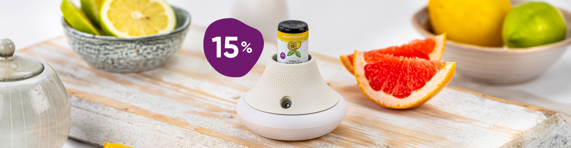 15% Rabatt auf alle Duftgeräte